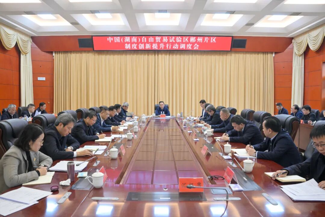 深入实施制度创新提升行动 加快推动自贸试验区郴州片区高质量发展