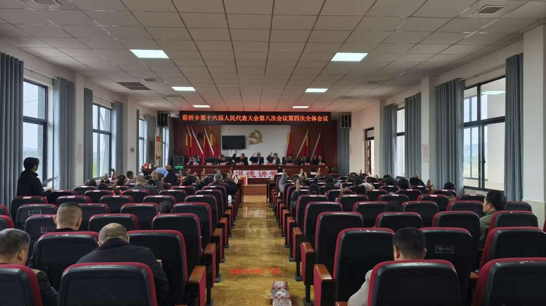 邵阳县蔡桥乡第十六届人民代表大会第八次会议胜利闭幕