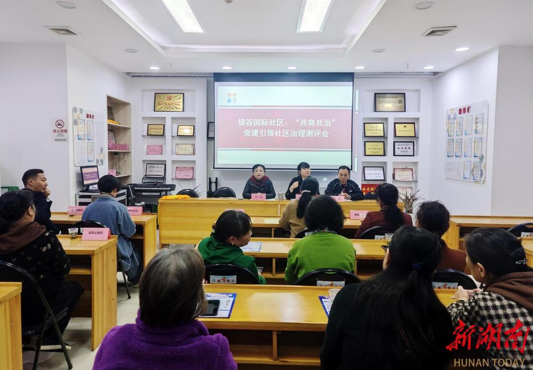 湖南湘江新区银谷国际社区召开物业管理测评会