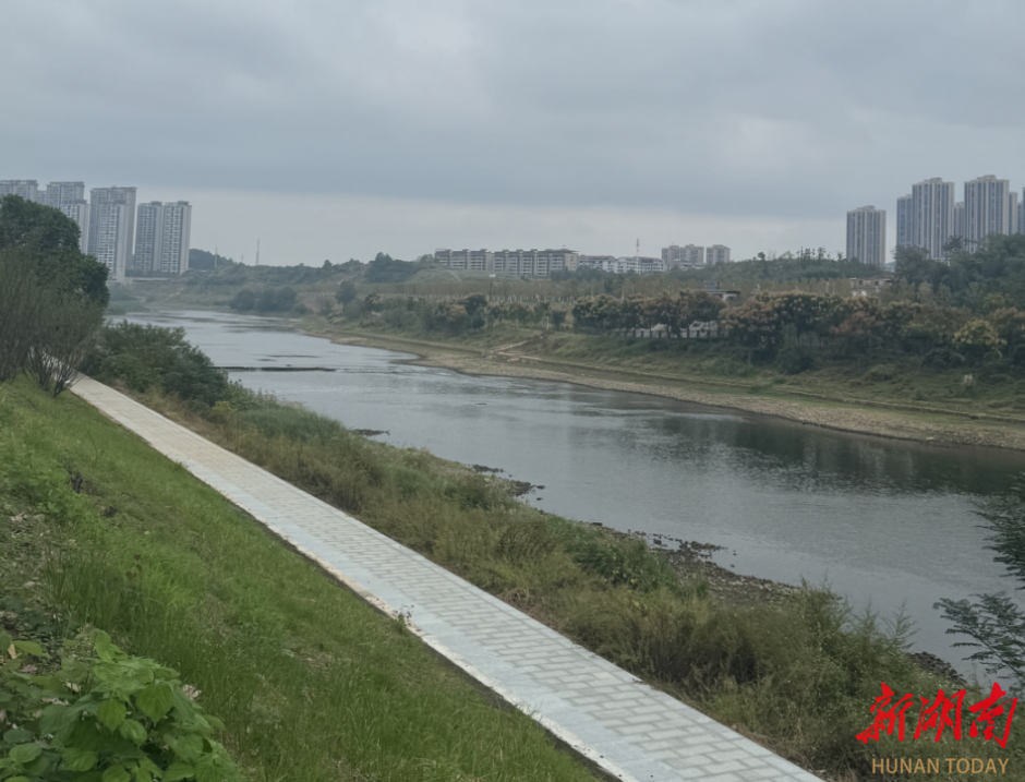 娄底市水利局在涟水河中心城区段开展巡河调研