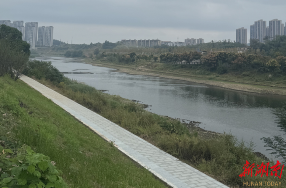 娄底市水利局在涟水河中心城区段开展巡河调研