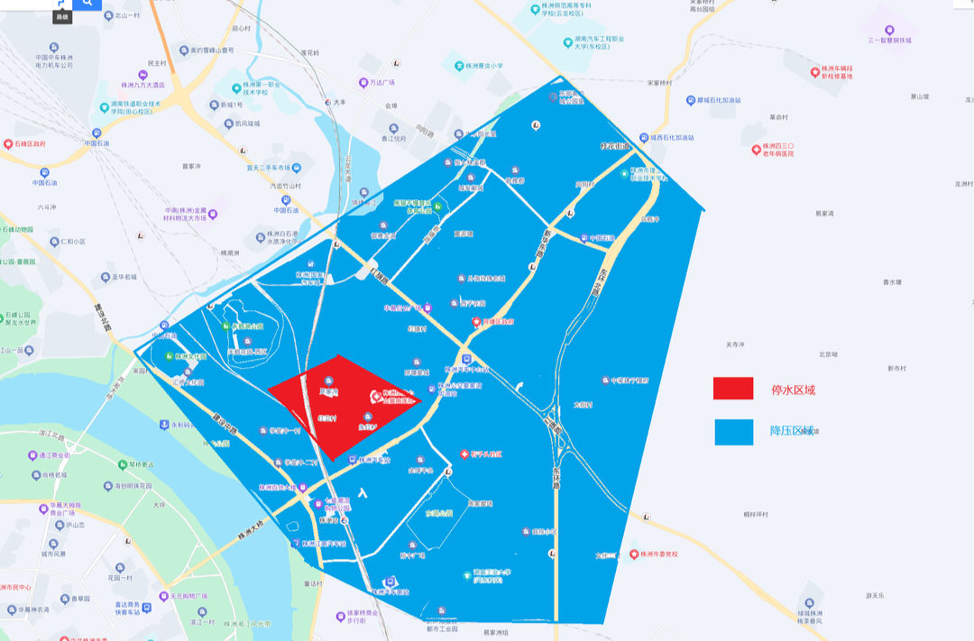 10月28日10点起，芦淞区、荷塘区部分地区将停水