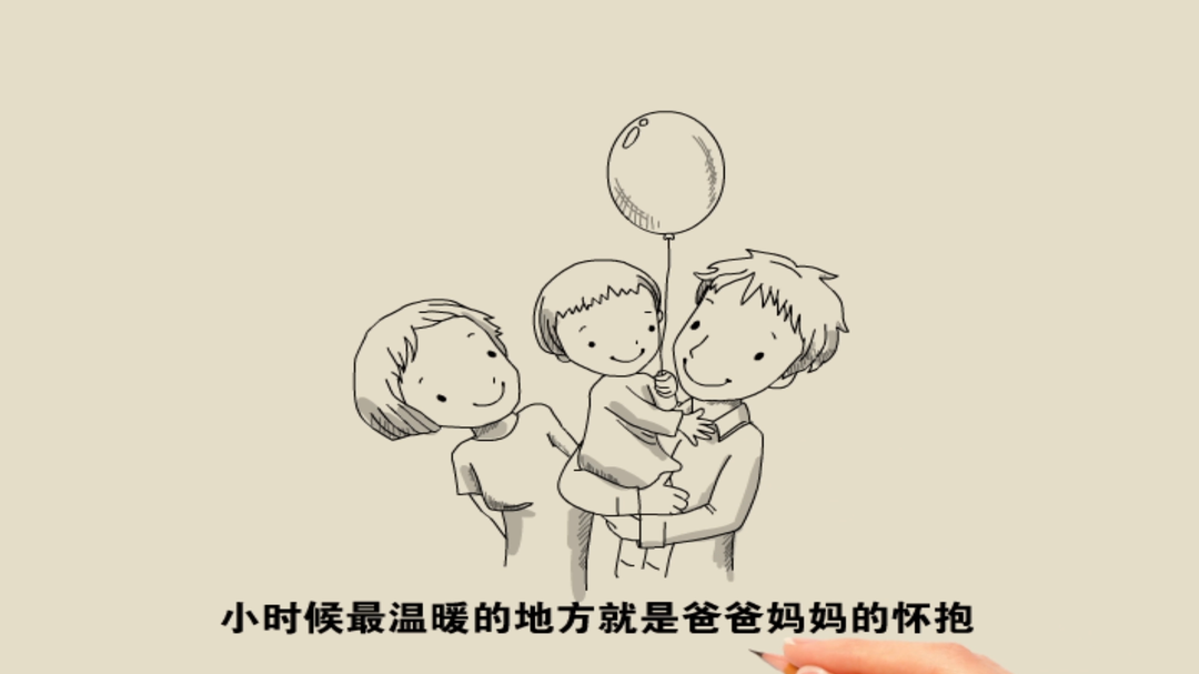 《线描里的母爱》