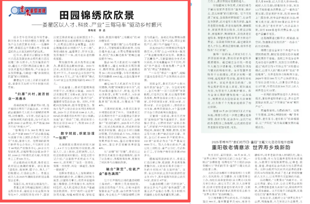 娄底基层发现|娄星区：田园锦绣欣欣景@湖南日报