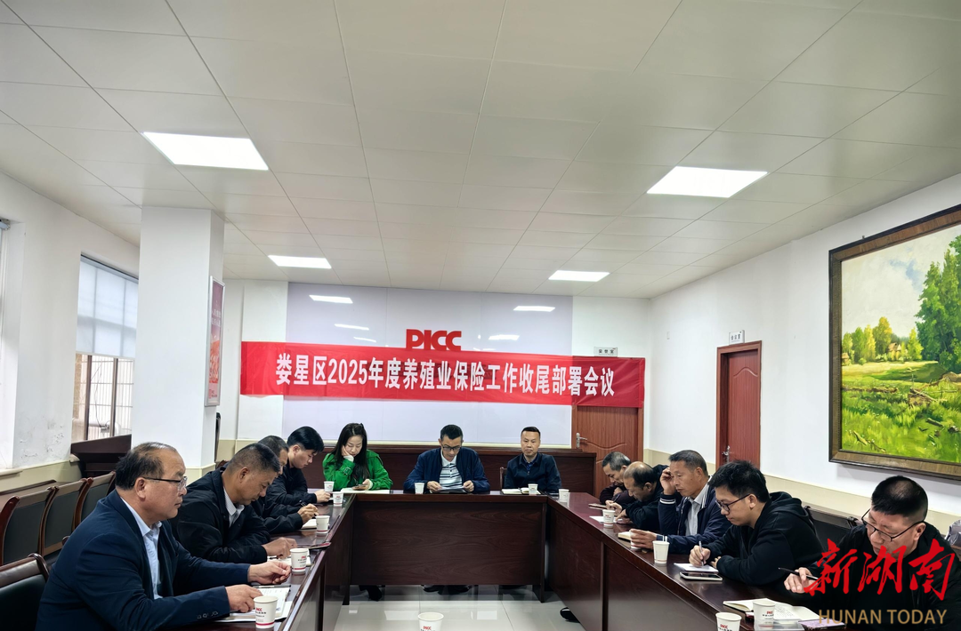 娄星区部署养殖业保险收尾工作