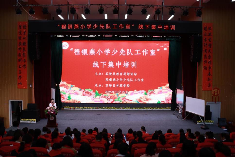 株洲市“双名计划”程银燕小学少先队工作室赴茶陵开展集中研训
