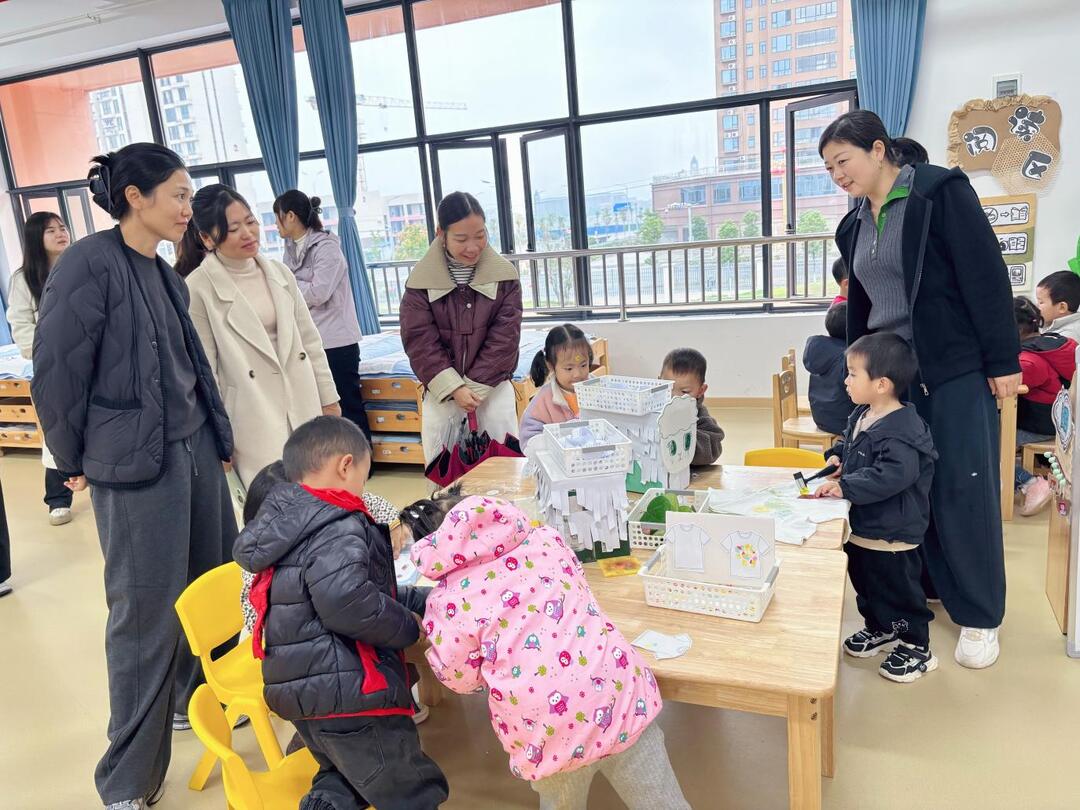 石门永兴街道中心幼儿园开展家长开放日活动