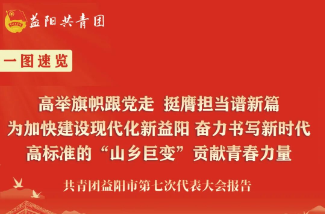 一图速览共青团益阳市第七次代表大会报告