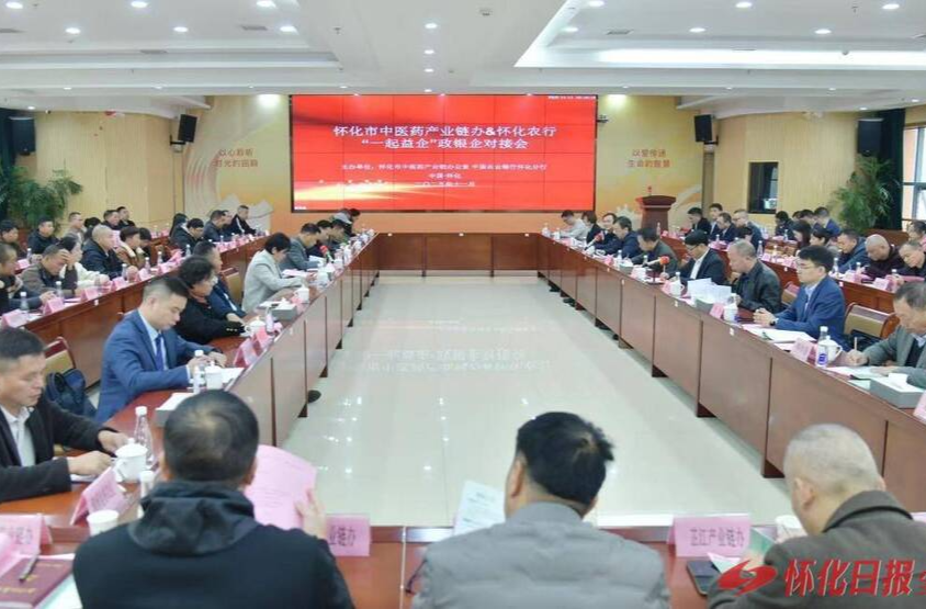 怀化市政银企对接会助力中医药企业纾困发展