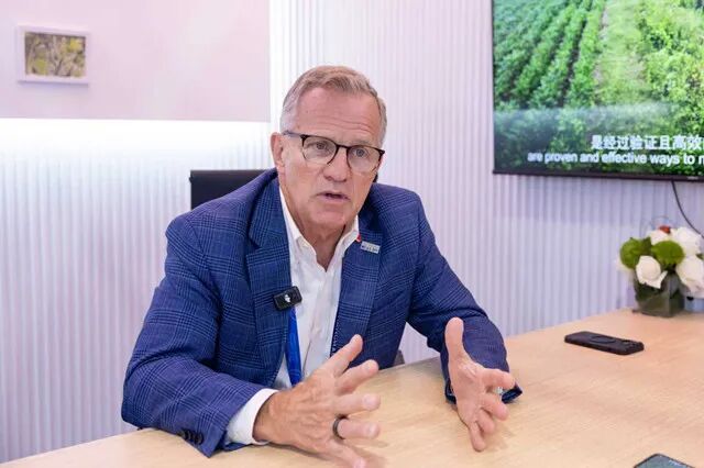 美国大豆出口协会CEO苏健（第一财经记者周海涛摄）