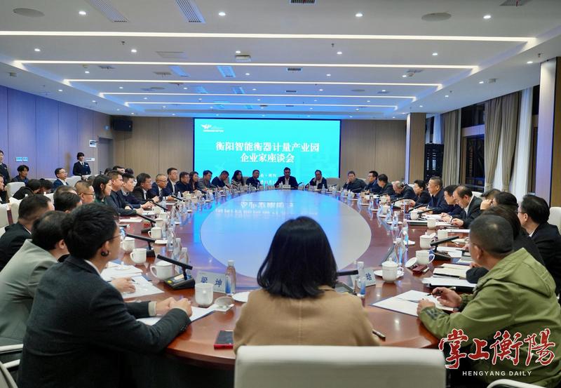衡阳召开智能衡器计量产业园企业家座谈会 白清元陈飞出席