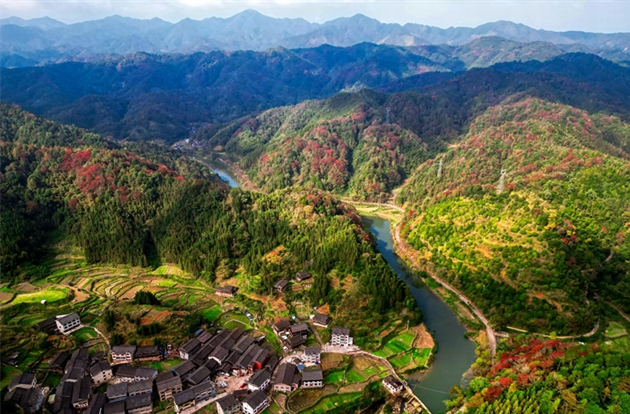 Picturesque Rural Scenery in Tongdao