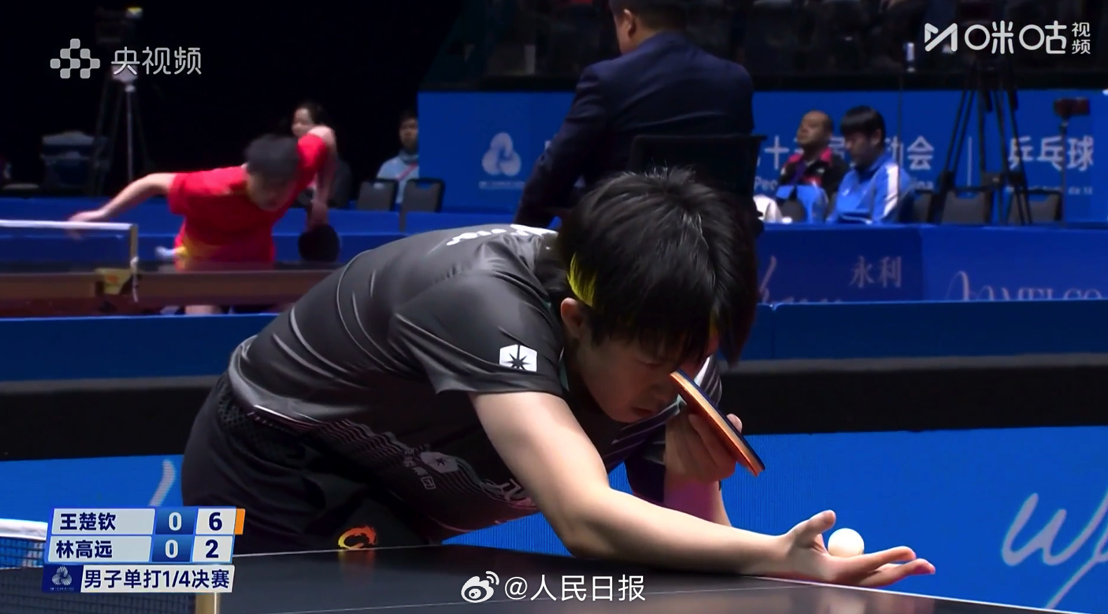 王楚钦晋级全运会男单4强，半决赛将对战樊振东