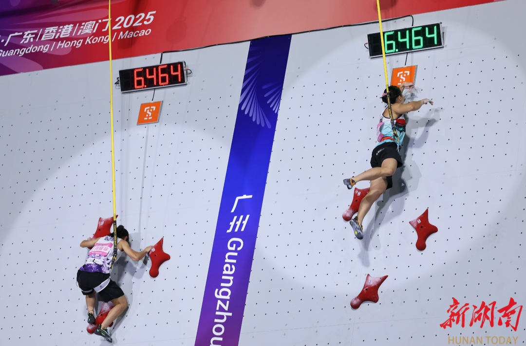 湖南花游、攀巖喜摘3金！張博恒痛失“全能王”