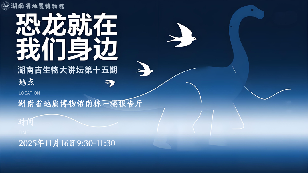 【“湖南古生物大讲坛”第十五期】恐龙就在我们身边
