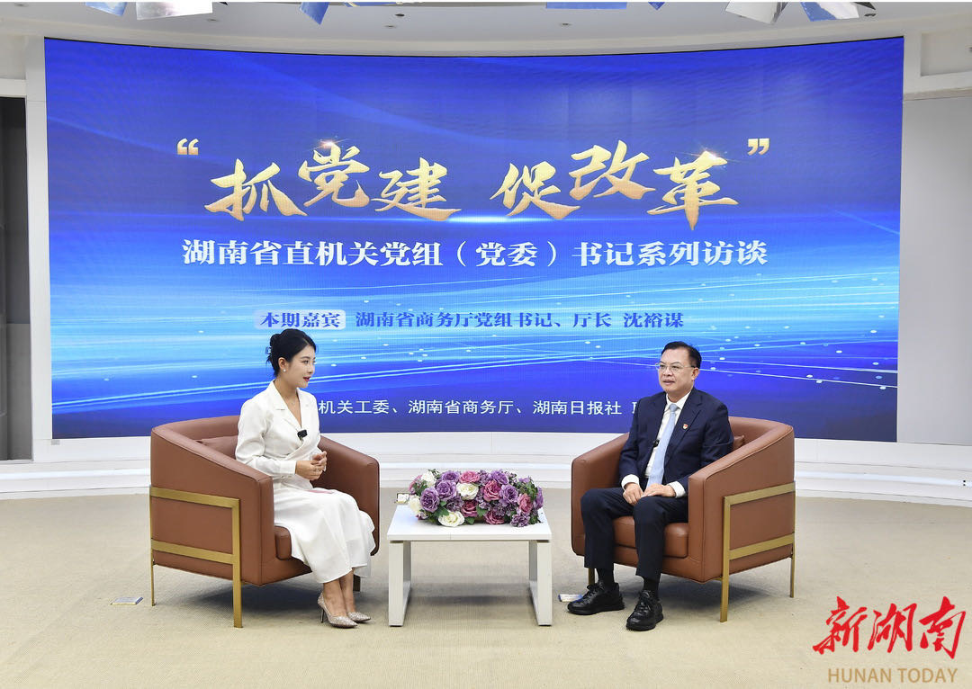 从内陆腹地走向开放高地的湖南“密码”|省直机关《抓党建 促改革》系列访谈