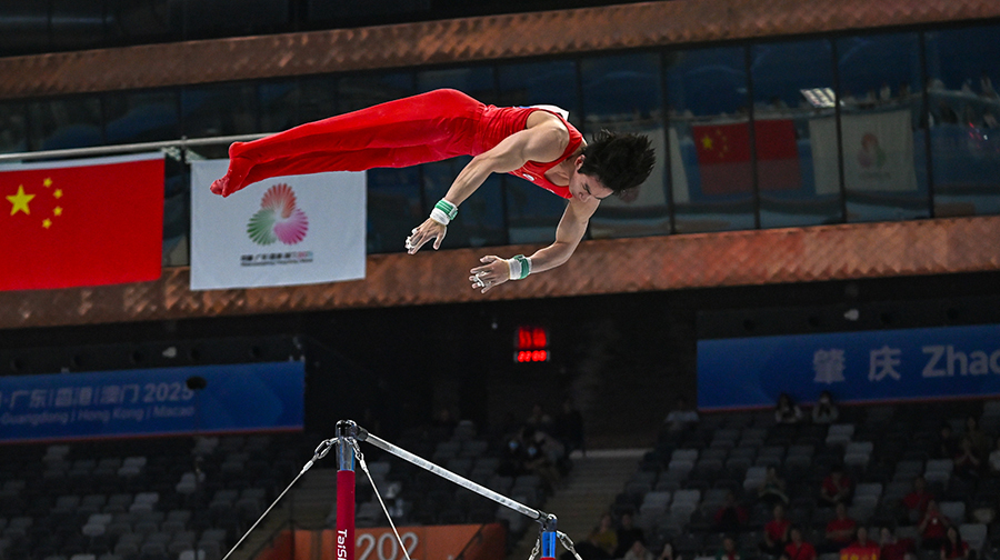 张博恒单杠封王 湖南再添全运金牌