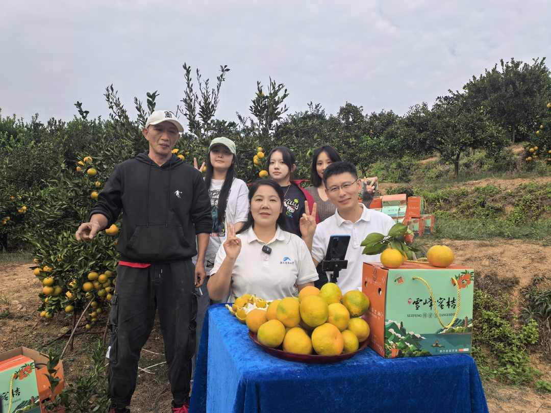 云端带货“桔”不可失！湖科大驻村队助力洞口雪峰蜜橘飘香出圈