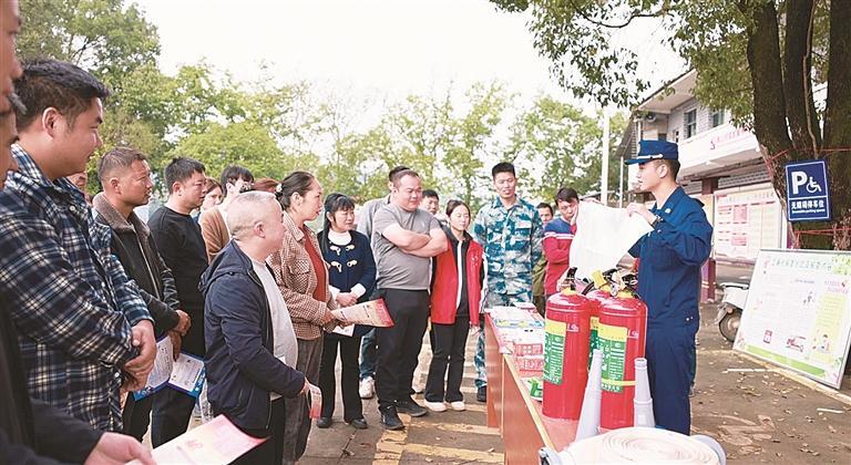 苏仙区消防宣传进古村