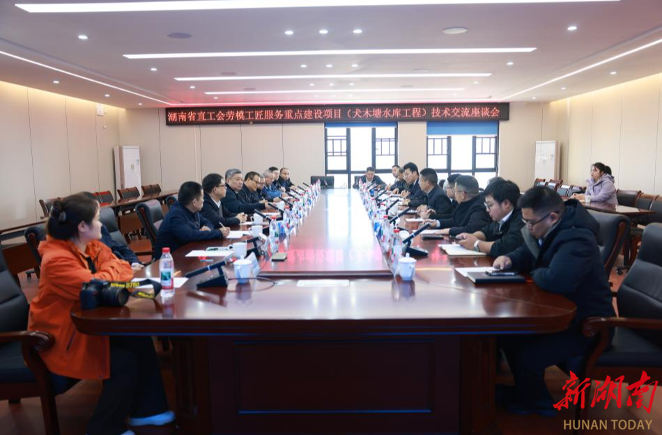 湖南省直工会劳模工匠服务团队走进犬木塘水库工程项目