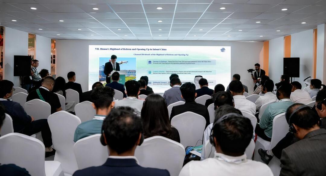 湘链全球 筑梦未来——中国（湖南）—阿联酋优势产业合作推介会在迪拜成功举办