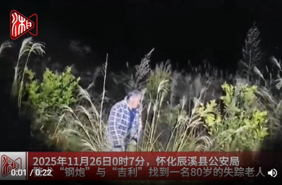 辰溪“汪汪队”立大功！“吉利”“钢炮”接力寻回八旬失联老人