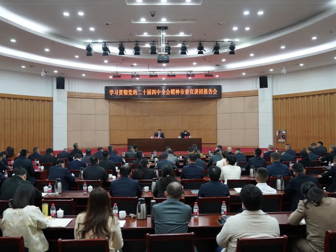 学习贯彻党的二十届四中全会精神市委宣讲团报告会在雨花区举行