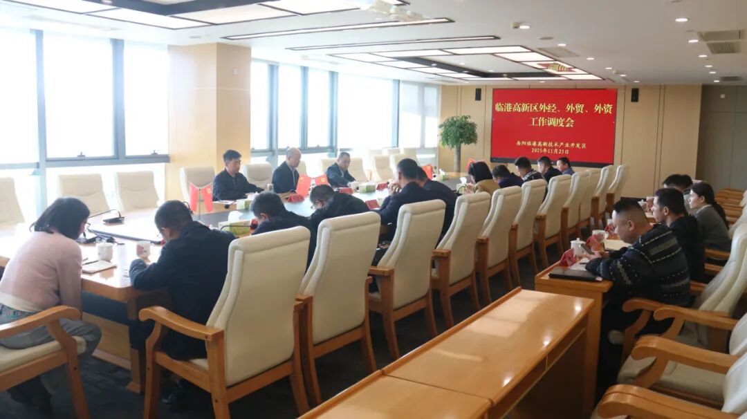 临港高新区调度“三外”工作 全力冲刺全年目标任务