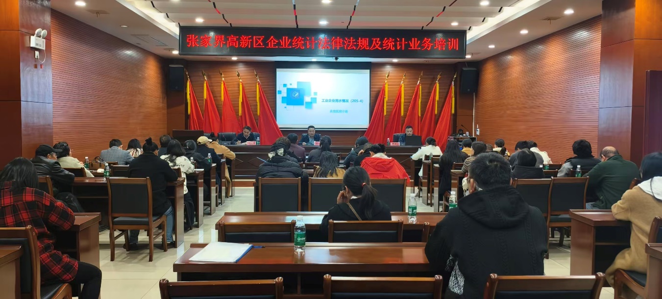 张家界高新区举办统计业务培训 49家企业统计员集体