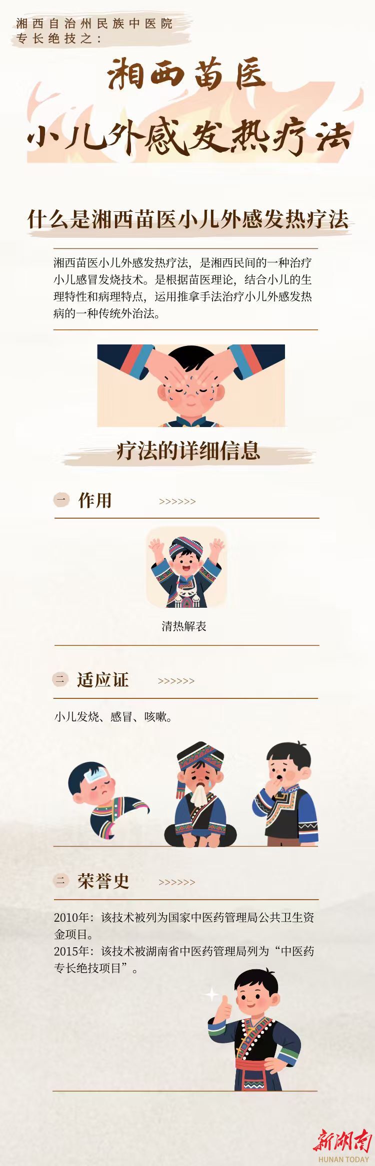 图解 | 湘西州民族中医院六项专长绝技之小儿外感发热疗法