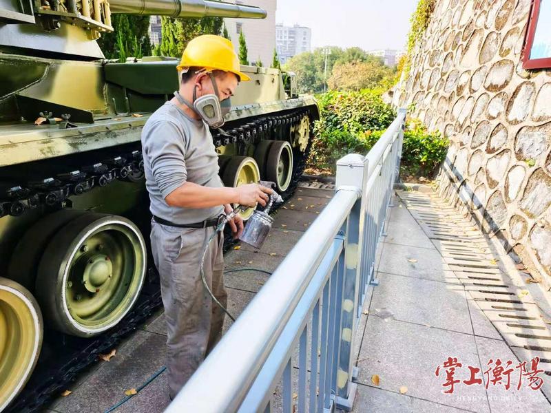 衡阳抗战纪念馆精心维护保养，再现“重器”风采