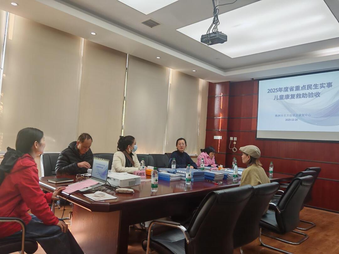 株洲市芦淞区联合三区开展残疾儿童康复项目终期验收