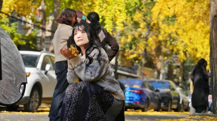 长沙昔日静巷成网红打卡地 金黄银杏扮靓冬日