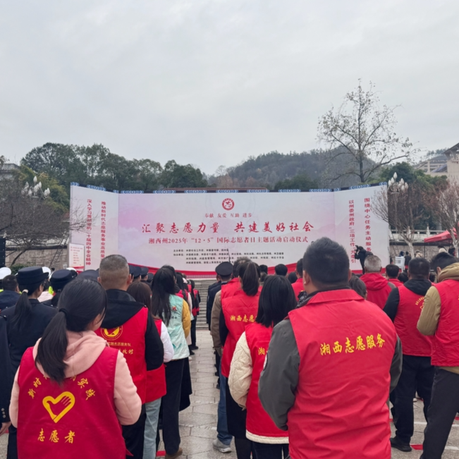 冬日里的暖心集市！湘西这场志愿者活动“摆摊”送服务