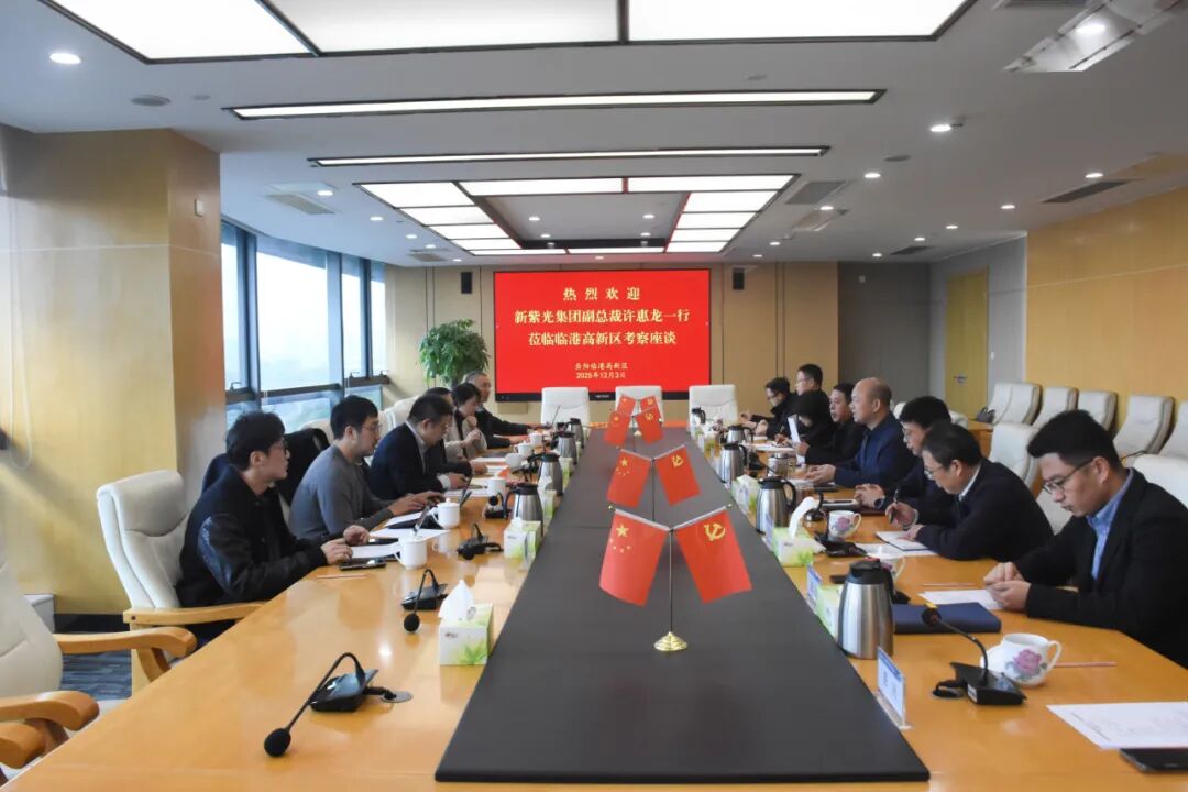 新紫光集团副总裁许惠龙率队赴岳阳临港高新区座谈
