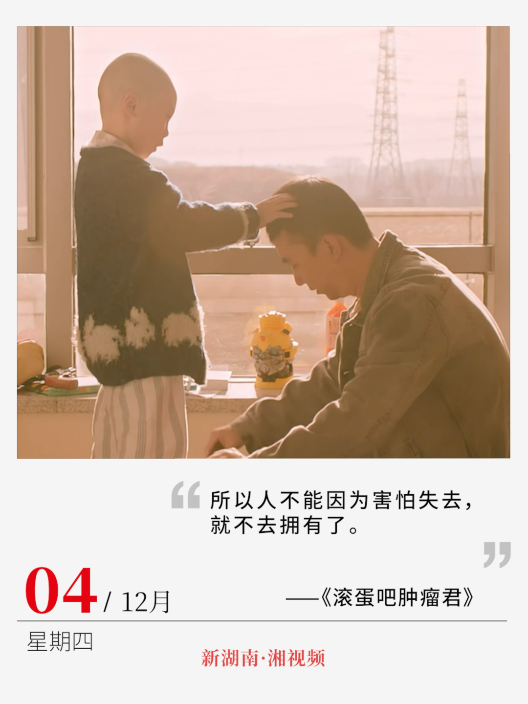 “人不能因为害怕失去，就不去拥有了” | 电影日历