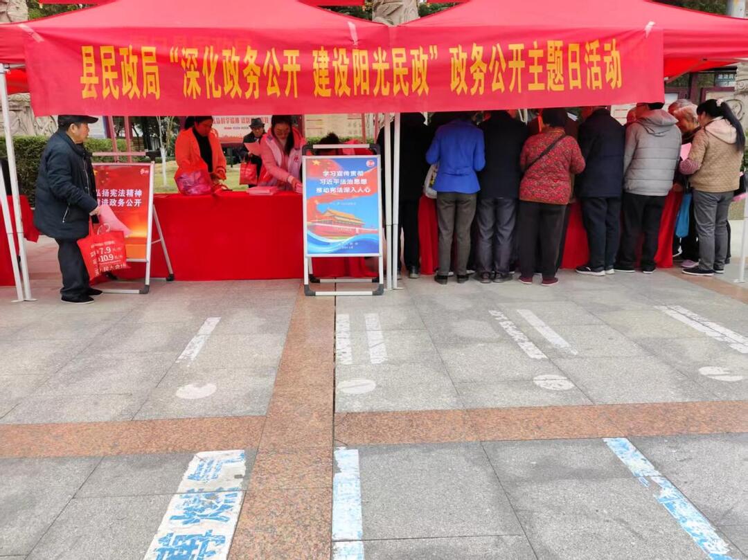 洞口县民政局开展政务公开主题日活动