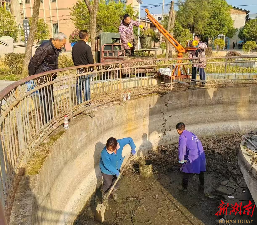 娄星区恩口社区服务指导中心美化社区环境
