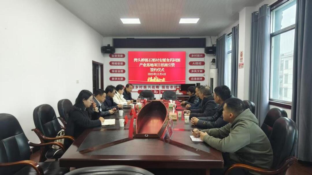 总投资5000万武冈湾头桥镇签约安厦食药同源产业基地 赋能乡村振兴