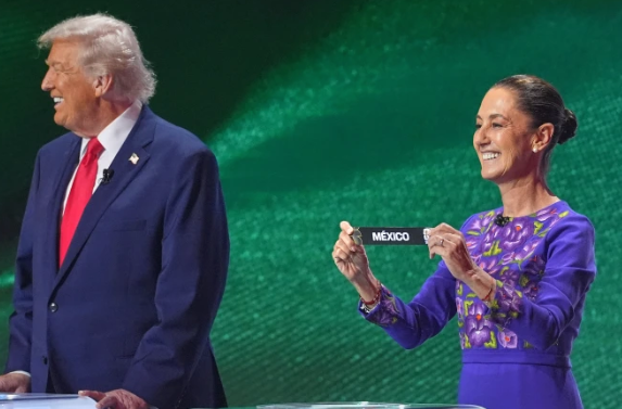 特朗普首次会见辛鲍姆 探讨美加墨世界杯及关税问题