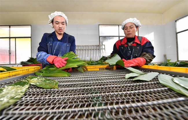 Zhangjiajie Exports Reed Leaves to Southeast Asia
