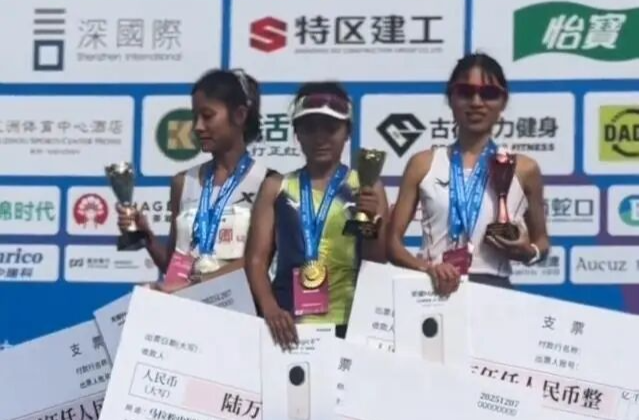 “最快女护士”张水华再登领奖台：近50天5次参赛，获得超20万元奖金