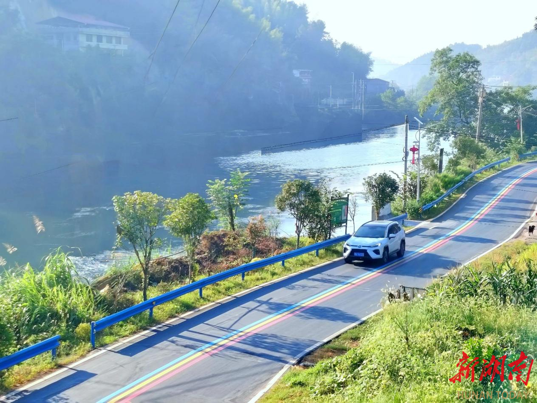 杏子铺镇溪口路被评为2025年度湖南省最美农村路