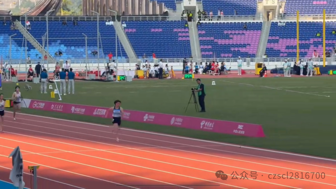 桂阳籍运动员史逸婷在全国第12届残运会田径女子T36级100米比赛中夺冠