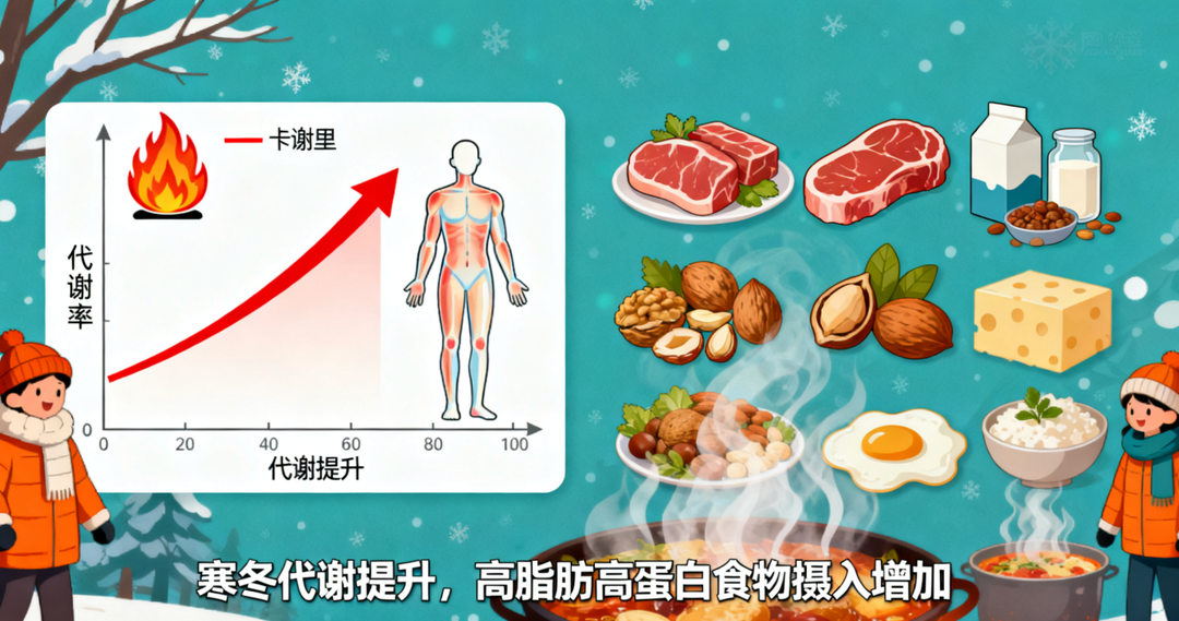 天冷更馋肉？身体智能“囤能”，这样吃暖身不胖！
