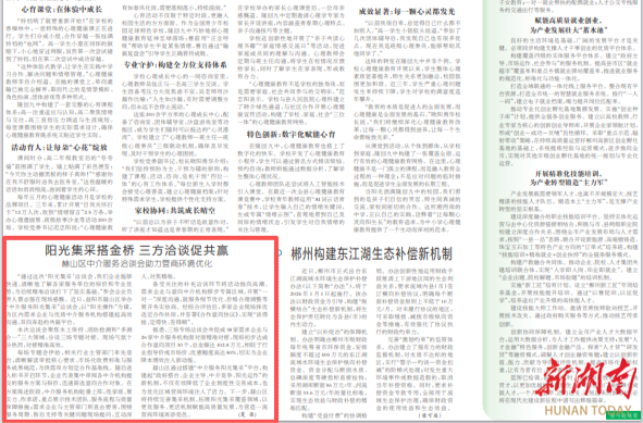 阳光集采搭金桥 三方洽谈促共赢 赫山区中介服务洽谈会助力营商环境优化|湖南日报