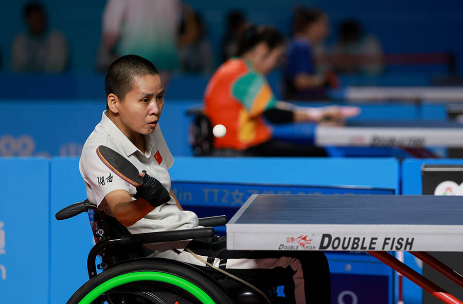 残特奥会乒乓球项目激战正酣