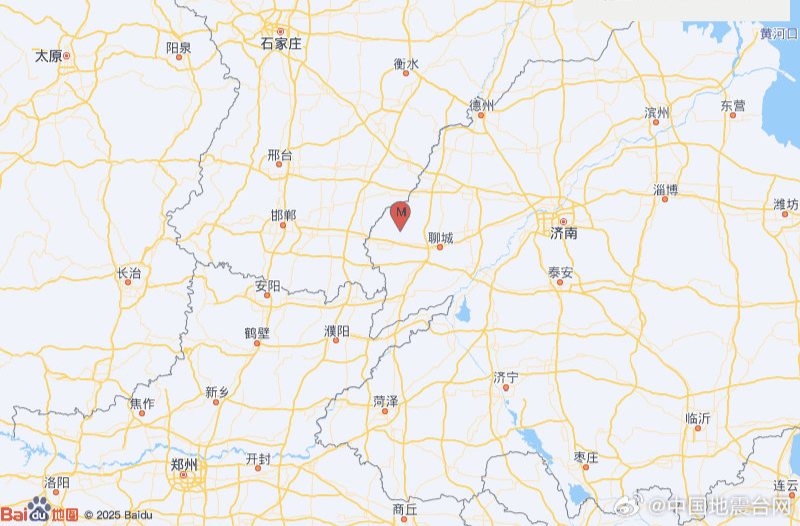 山东聊城市冠县发生3.7级地震 震源深度10千米