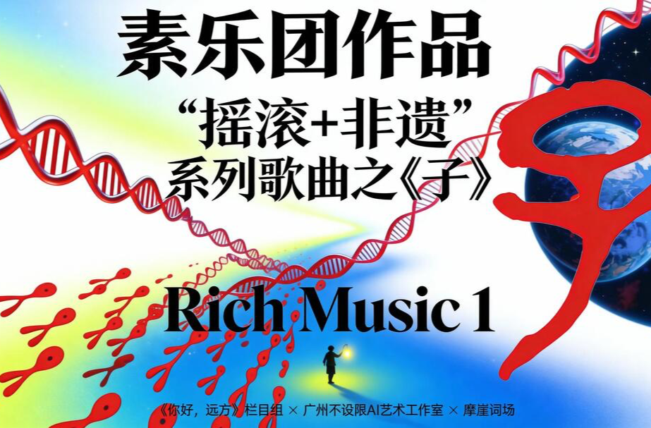 素乐团《子》首部AI版MV发布，70个“子”字唱尽湘西千年