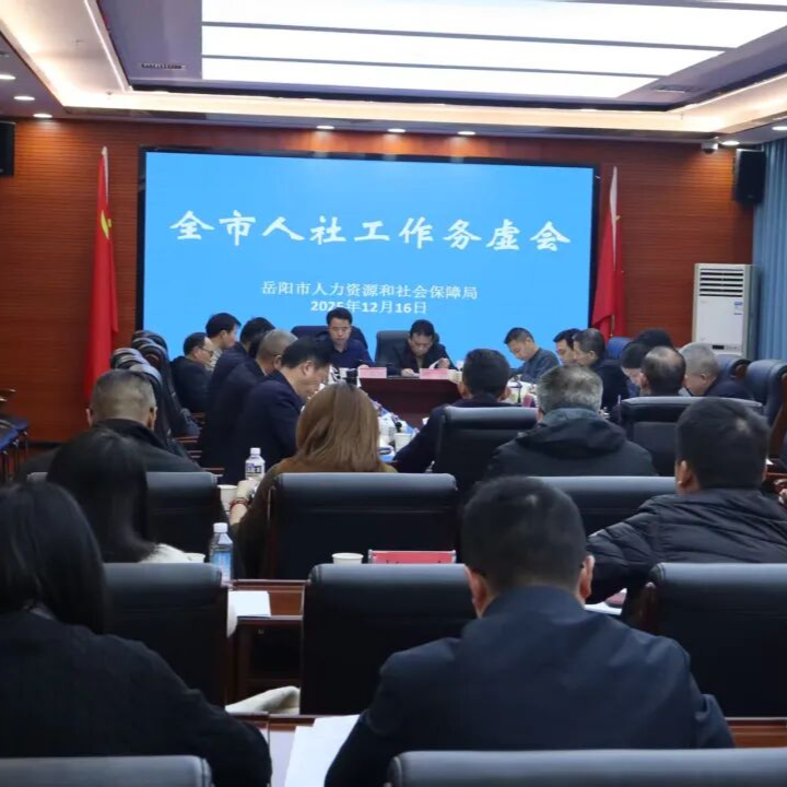 岳阳市人社工作务虚会召开 聚焦就业服务与社会保障提质增效